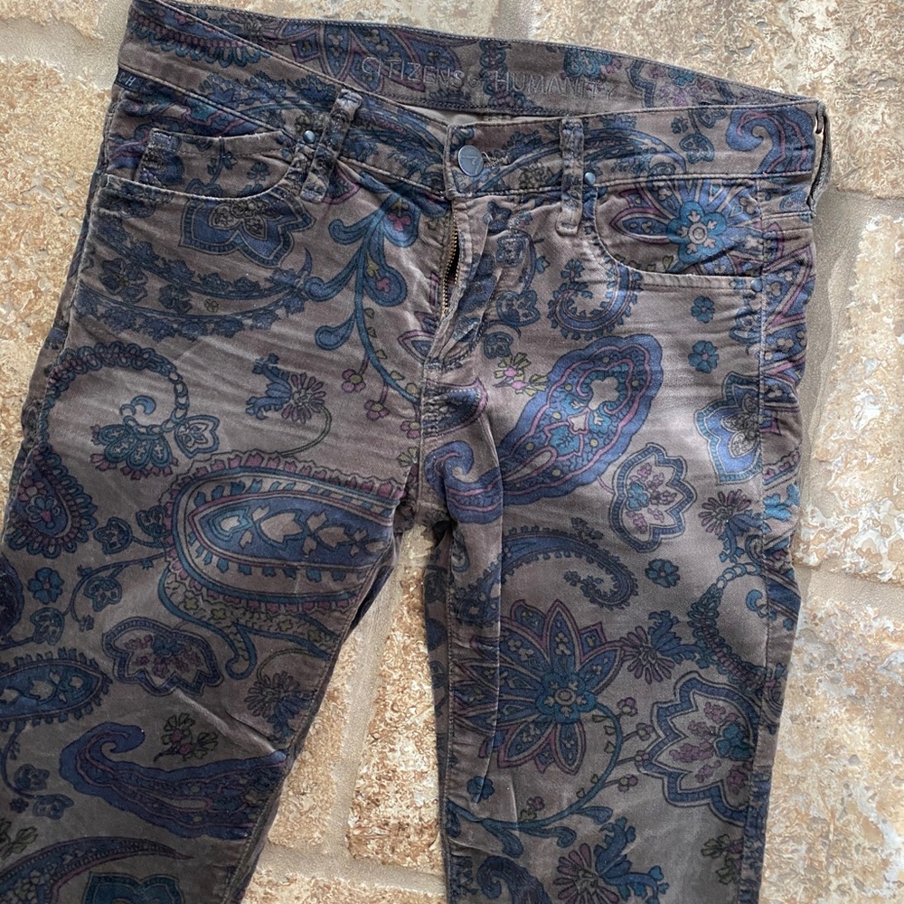 COH Paisley velvet jeans!!! One of a kind!